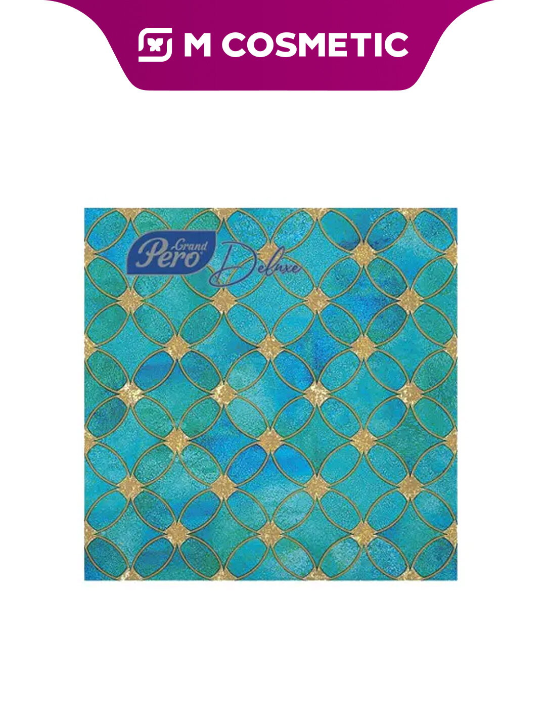 Бумажные салфетки GRAND PERO «Витраж», 20 шт, с декоративным рисунком, мягкие и прочные