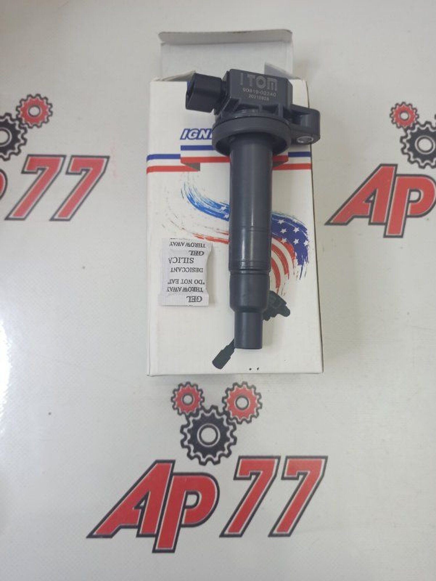 Катушка зажигания TAIWAN для Toyota 1NZ ITOM 9091902240, 1 шт.