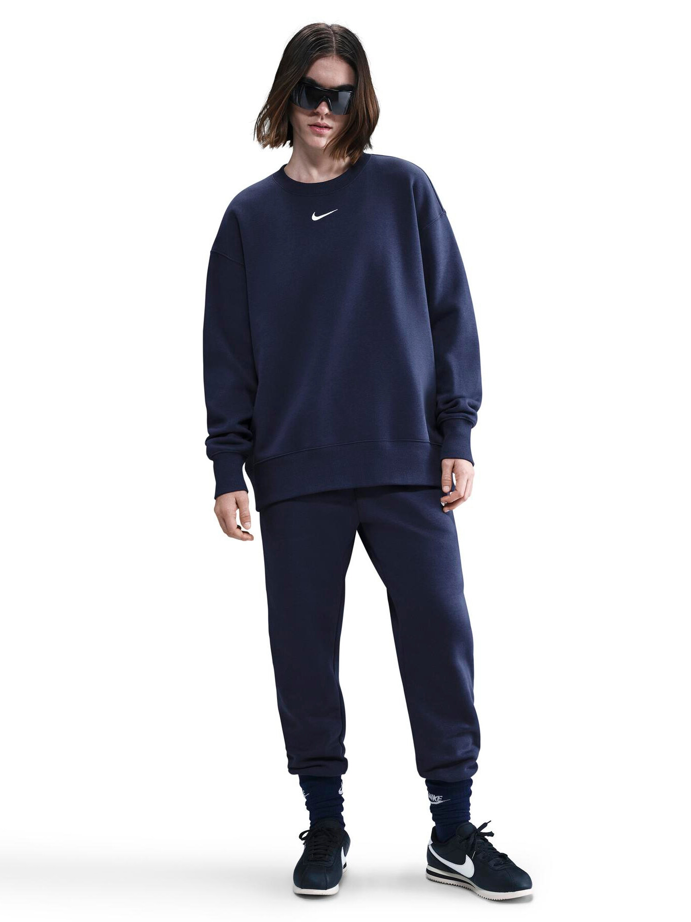 Свитшот NIKE Phoenix, размер M, , темно-синий — фото 1