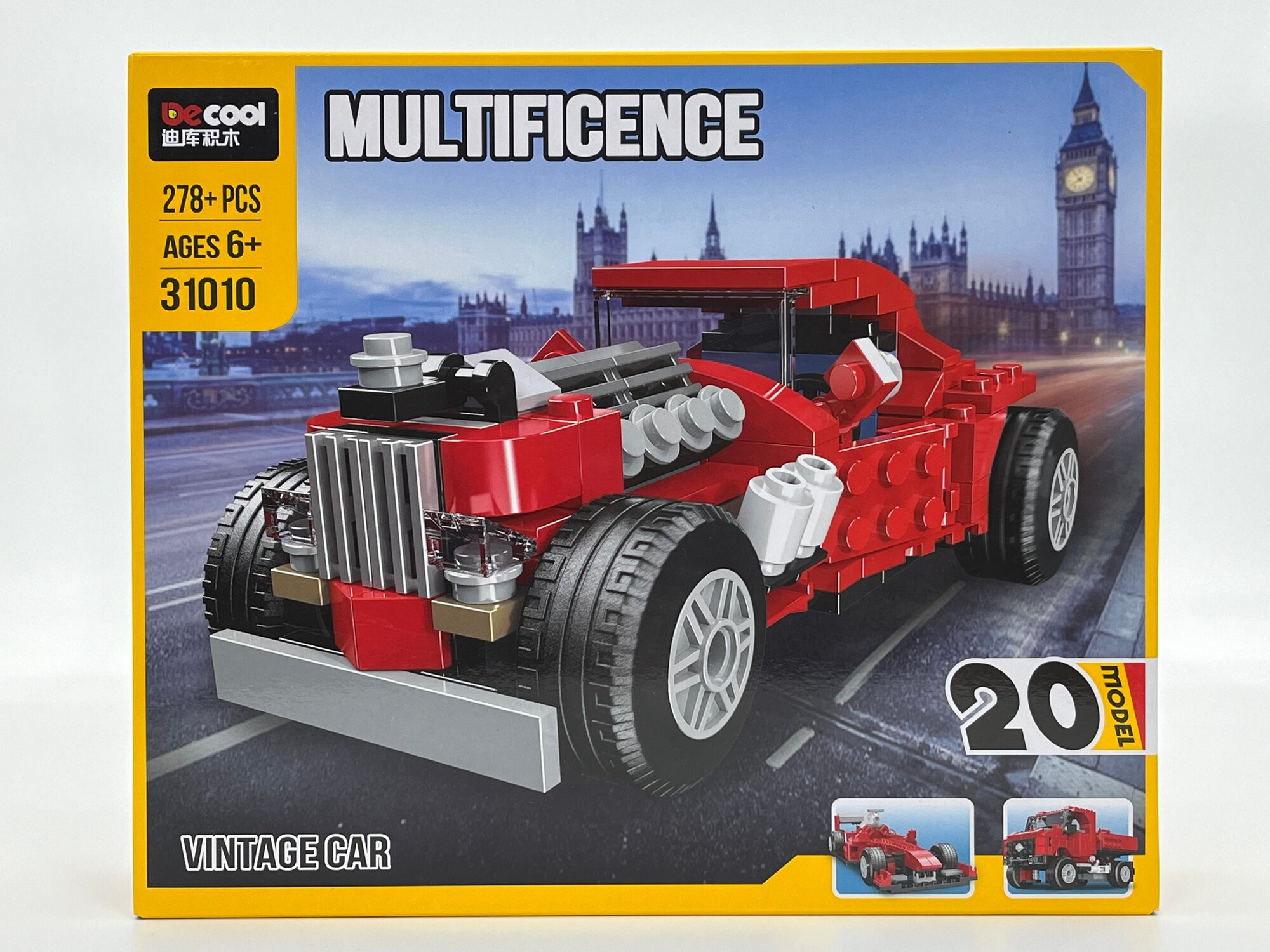 Конструктор BeCool Multifience Vintage Car, 278+ деталей, 20 моделей, для детей 6+ — фото 1