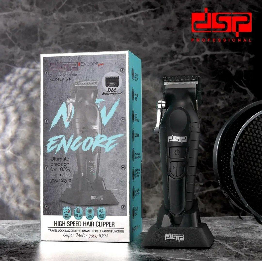 Набор для стрижки DSP-91507 влажный и сухой, 6 насадок, АА, черный