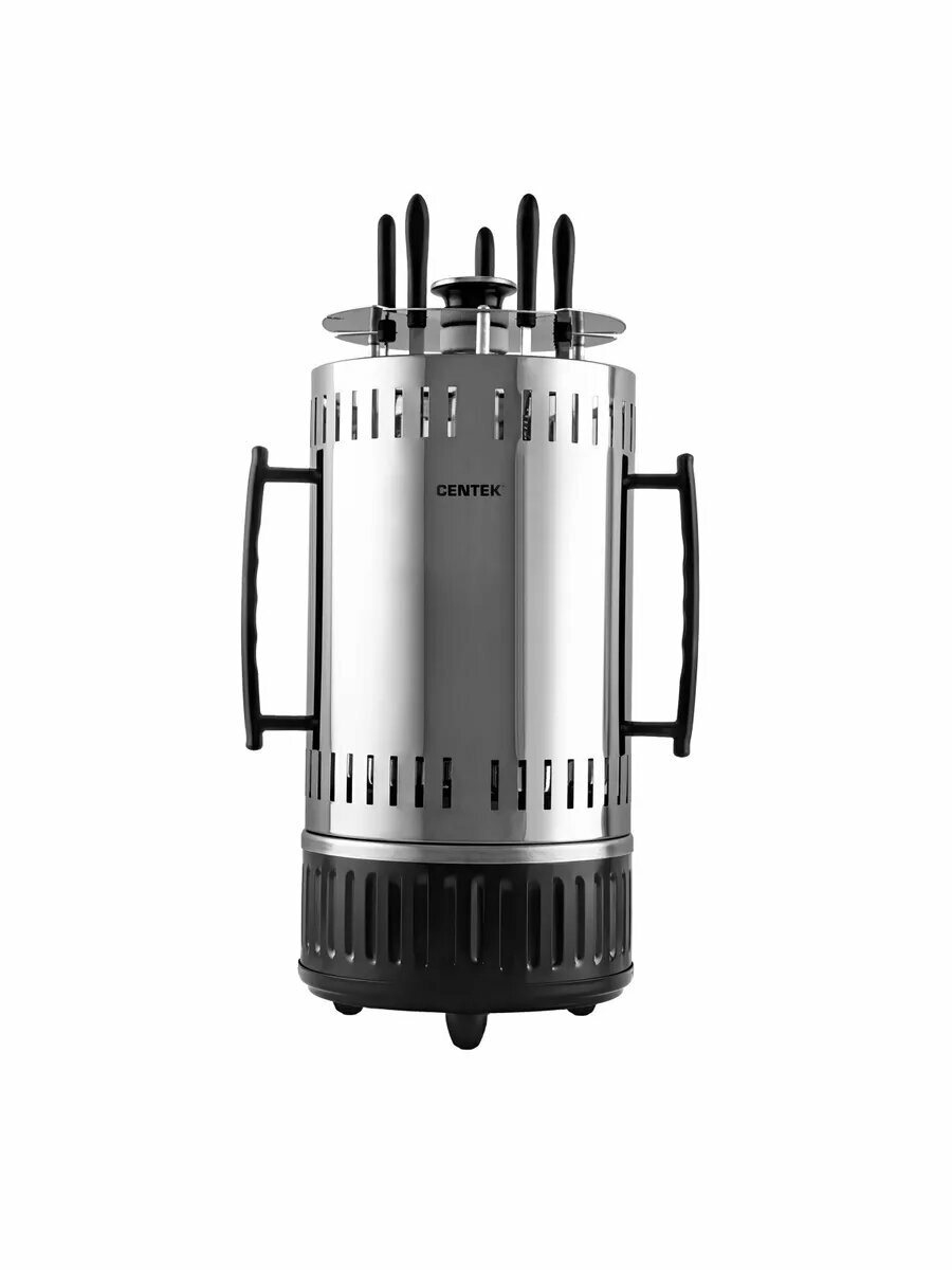 Электрошашлычница CENTEK CT-1461, нержавеющая сталь, 1100Вт, 5 шампуров