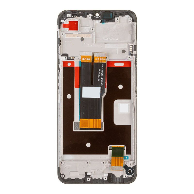 Дисплей (экран) в сборе с тачскрином для Realme C31 (RMX3501) черный с рамкой (Premium LCD) / 1600x720