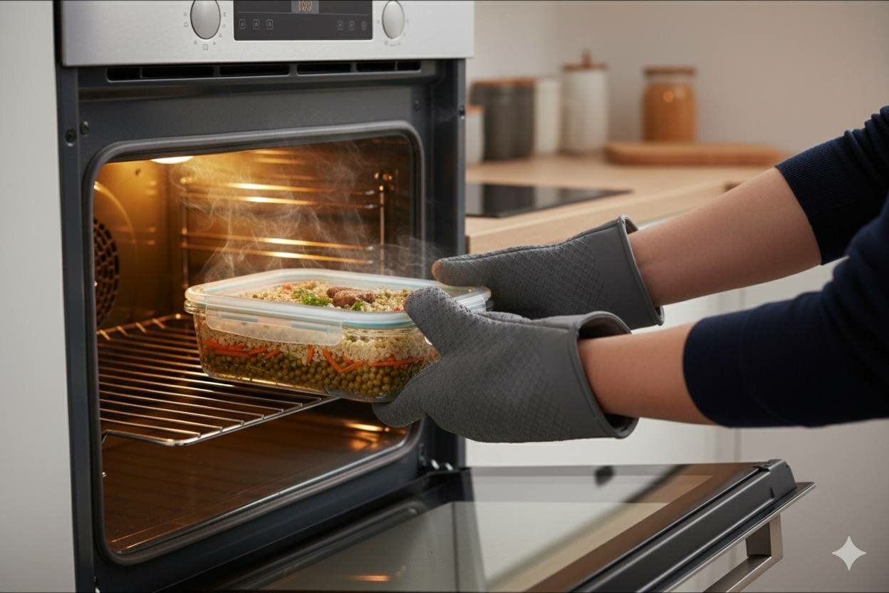 Стеклянный контейнер для еды – 410 мл Практичный и удобный стеклянный контейнер