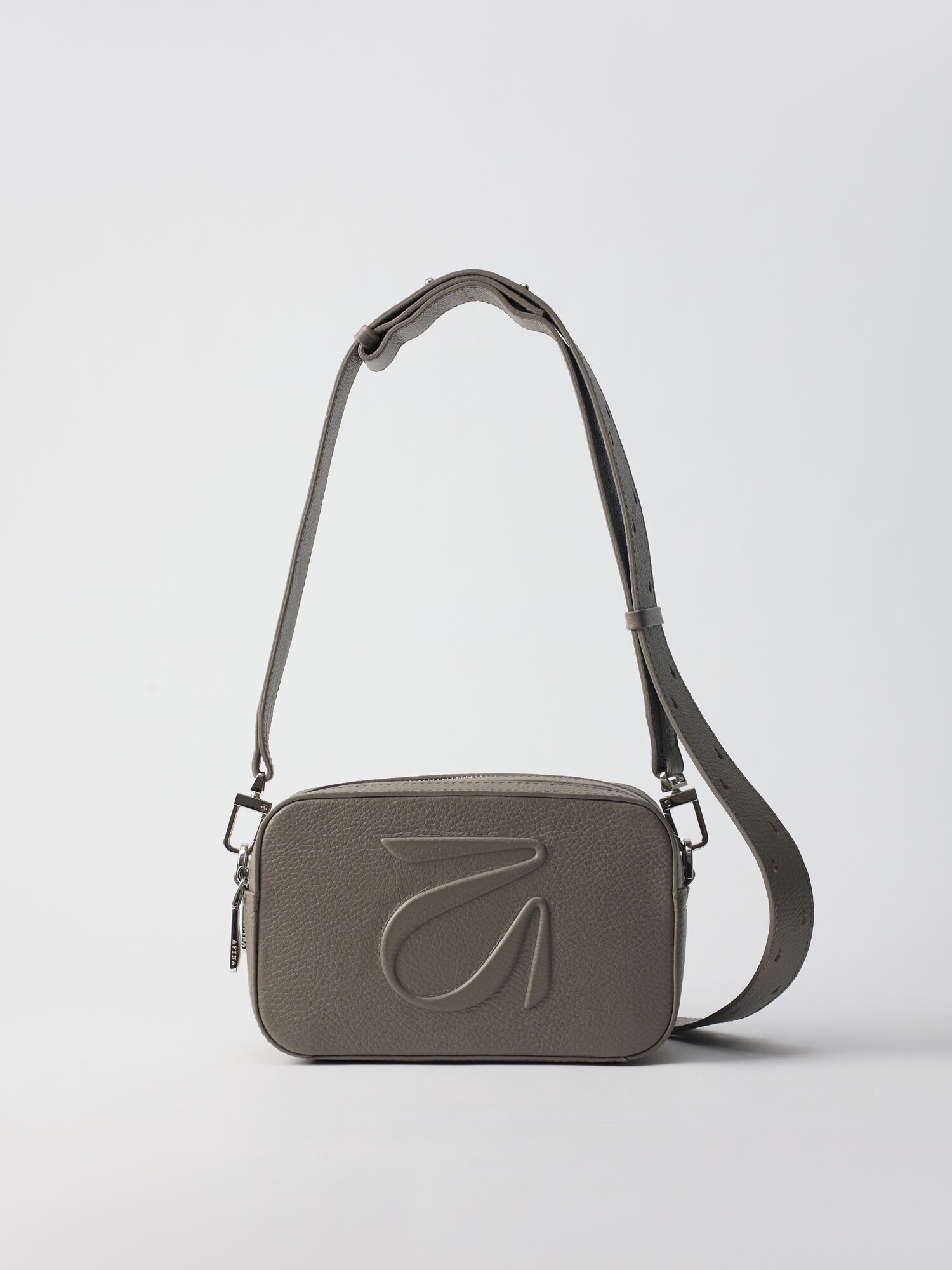 Сумка кросс-боди Afina, фактура зернистая, кардамон — фото 1