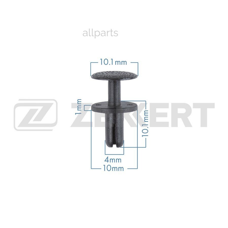 ZEKKERT BE-1007 Клипса крепёжная Honda (миним. кол-во заказа 10 шт)