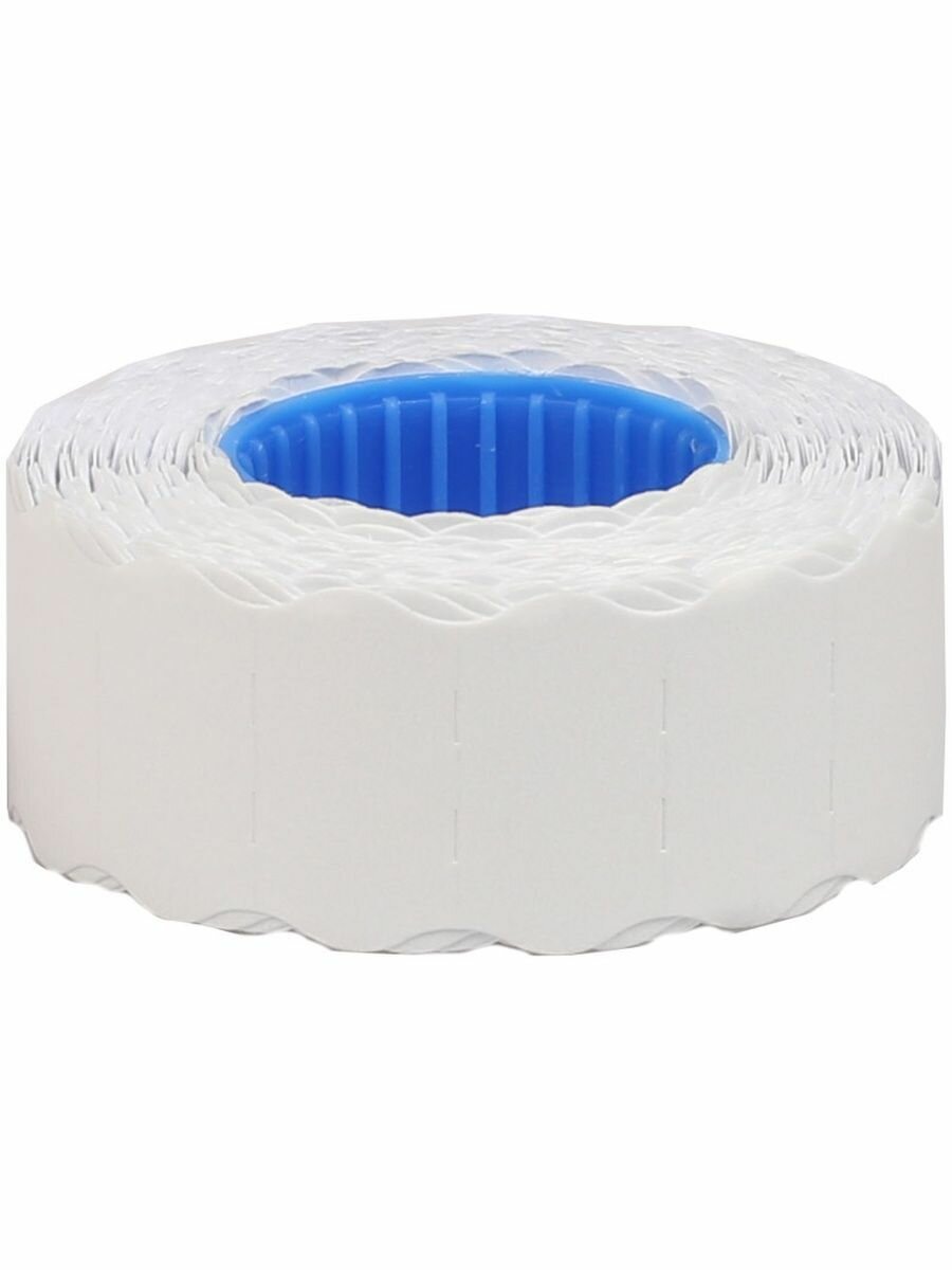 Этикет-лента, 22x12мм, волна, белая, 800 этикеток (комплект 20 рул.), 243305