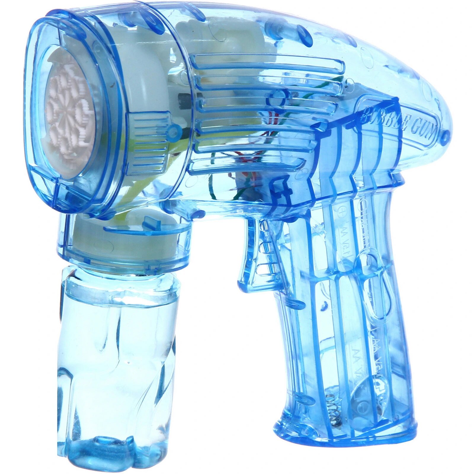 Пистолет для мыльных пузырей «BubbleGun» 14x13,5x6 см, 50 мл, на батарейках AA 4 шт, цветной принт