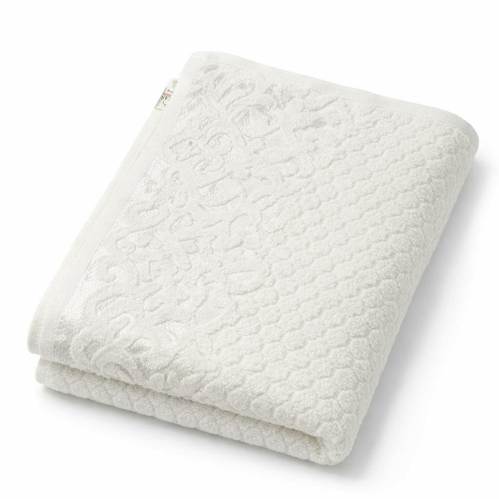 Банное нежное полотенце махровое с жаккардовым узором 70×140 см