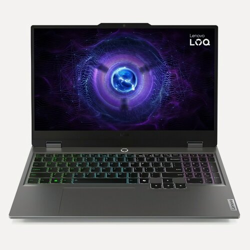 Изображение товара Ноутбук игровой Lenovo LOQ 15IAX9 15.6"/Core i5-12600HX/16Гб/512Гб/GeForce RTX 3050 6Гб/noOS/Серый(83GS00UEPS)