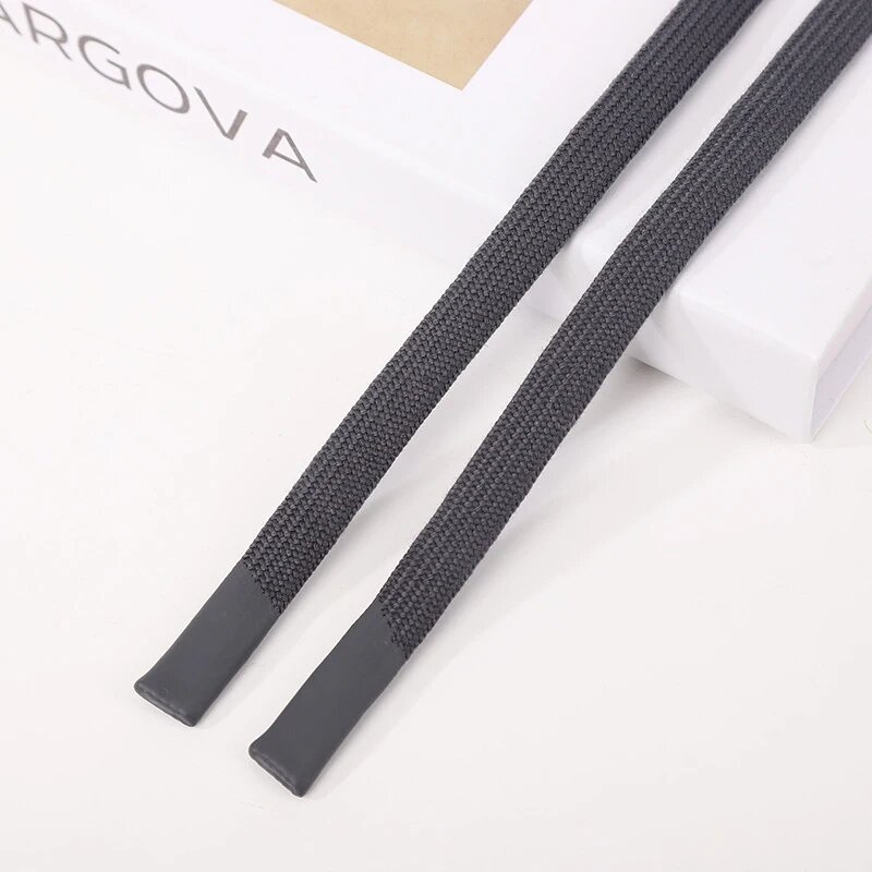 Черные шнурки для одежды, dark gray
