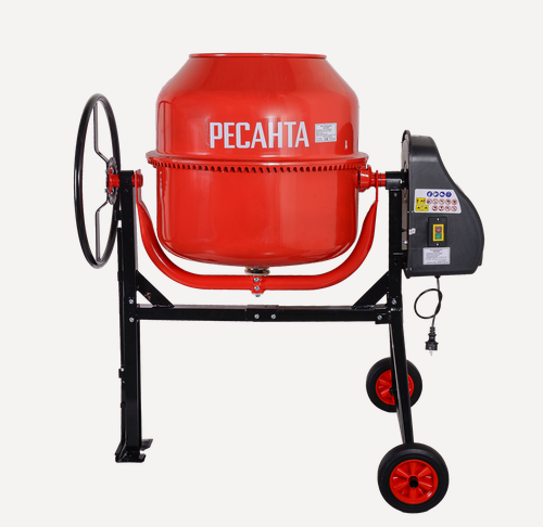 Изображение товара Бетономешалка Ресанта БМ-180Ч, 180 л, 32 об/мин, 800 Вт, чугун