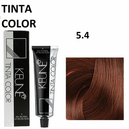фото Keune tinta color 5.4 перманентный краситель - стойка краска для волос светлый медный шатен 60 мл