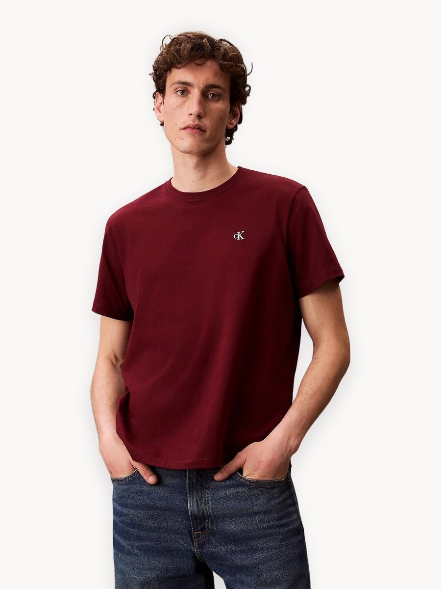 Футболка Calvin Klein Jeans, размер S, бордовый