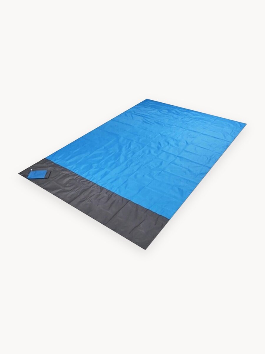 Водонепроницаемый пляжный коврик\Коврик для пикника 140*200 см (синий)