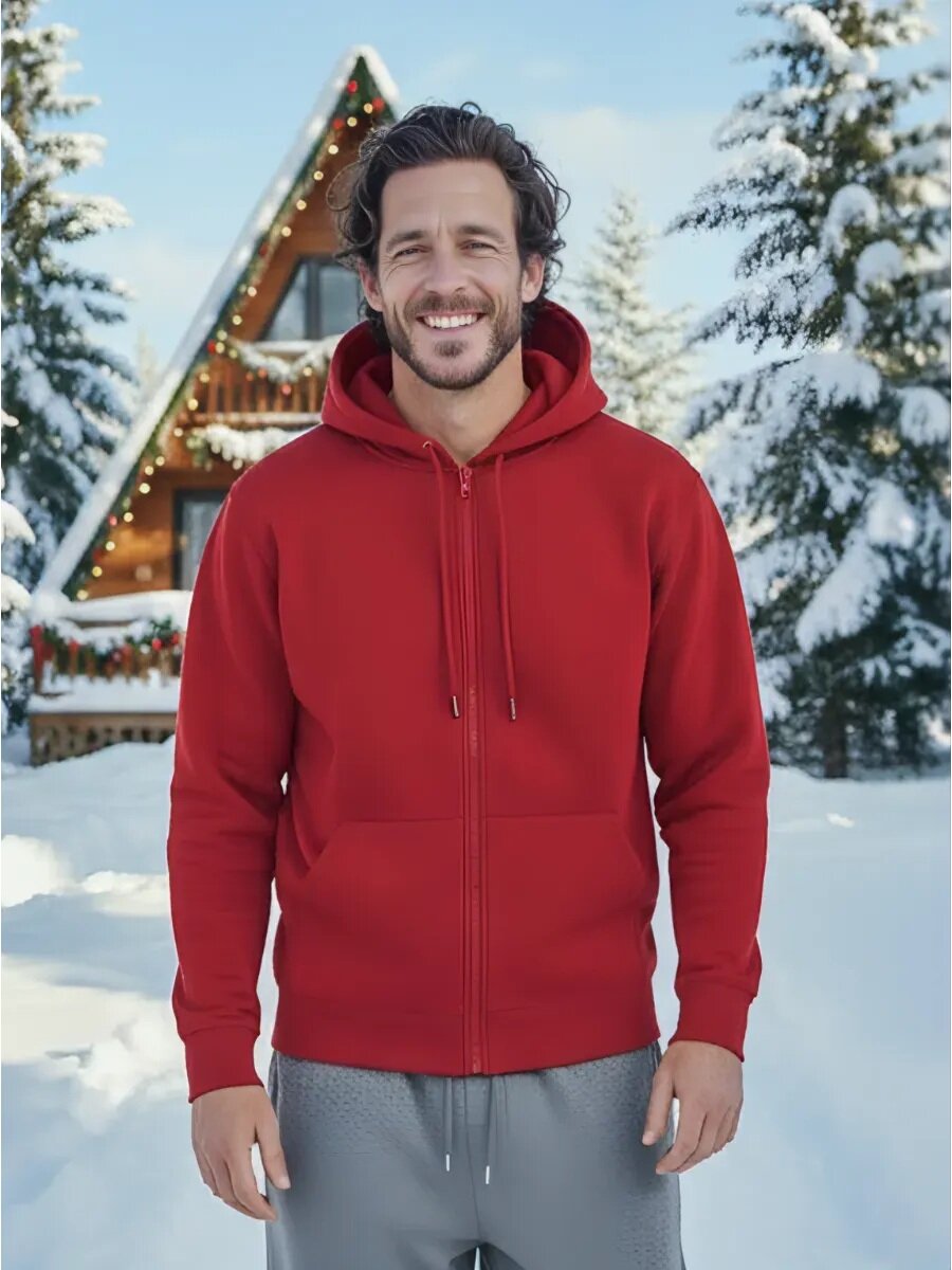 Толстовка Uzcotton Premium, размер 50-52\XL, , красный