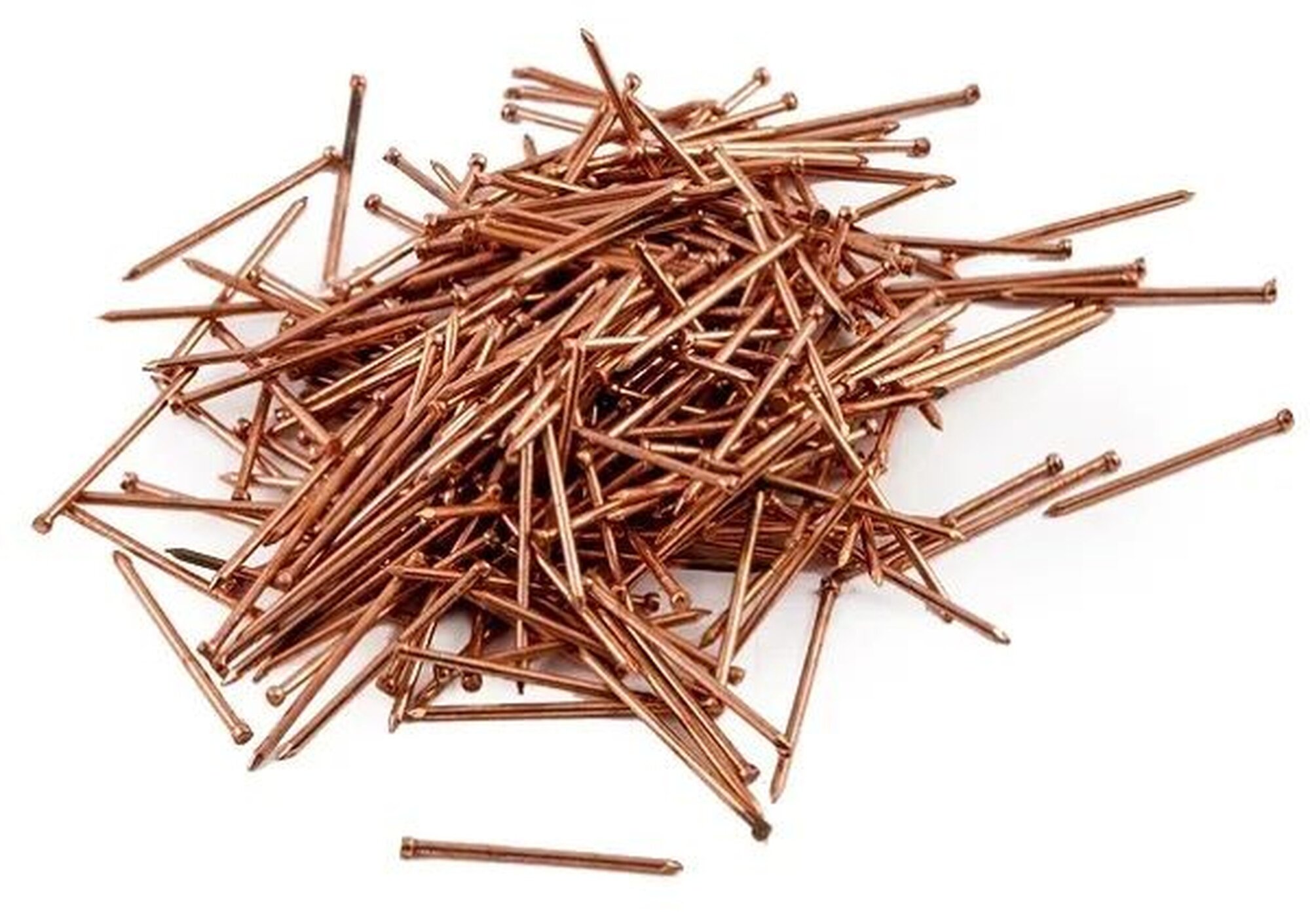 Гвозди Шпунтик финишные латунные 12x20 мм 100 штук в упаковке