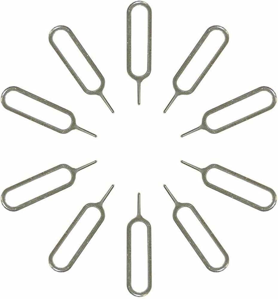 Скрепка 10шт для слота SIM-карты телефона иголка инструмент, для извлечения SIM-карты c хорошей иголкой
