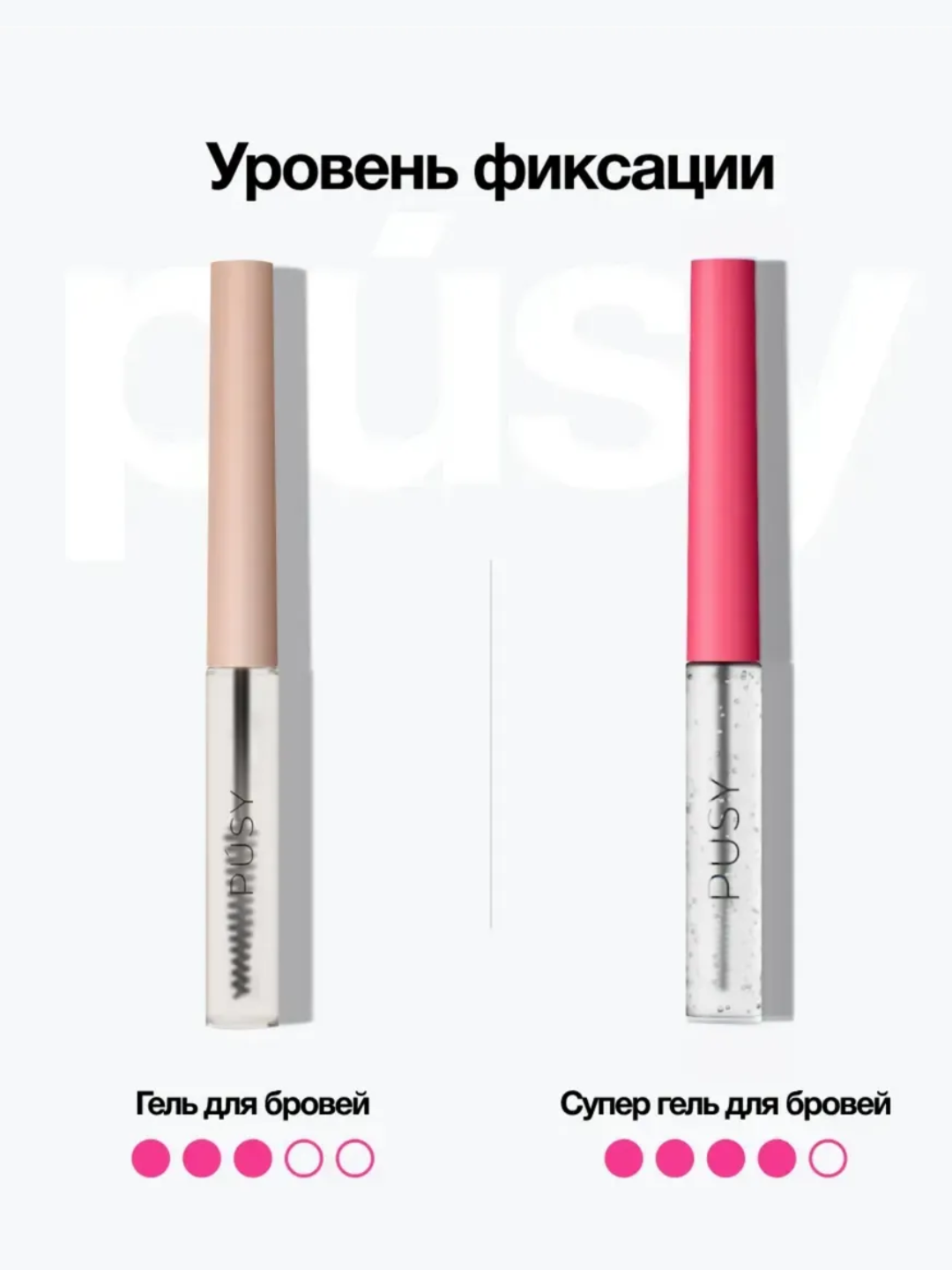 Универсальный фиксатор гель для укладки бровей PUSY Brow Fix — фото 1