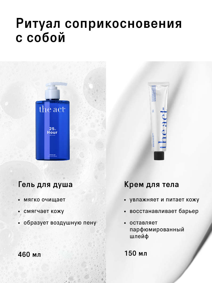 Набор The Act гель для душа и крем для тела 25-й Час, с ароматом арабского жасмина — фото 1