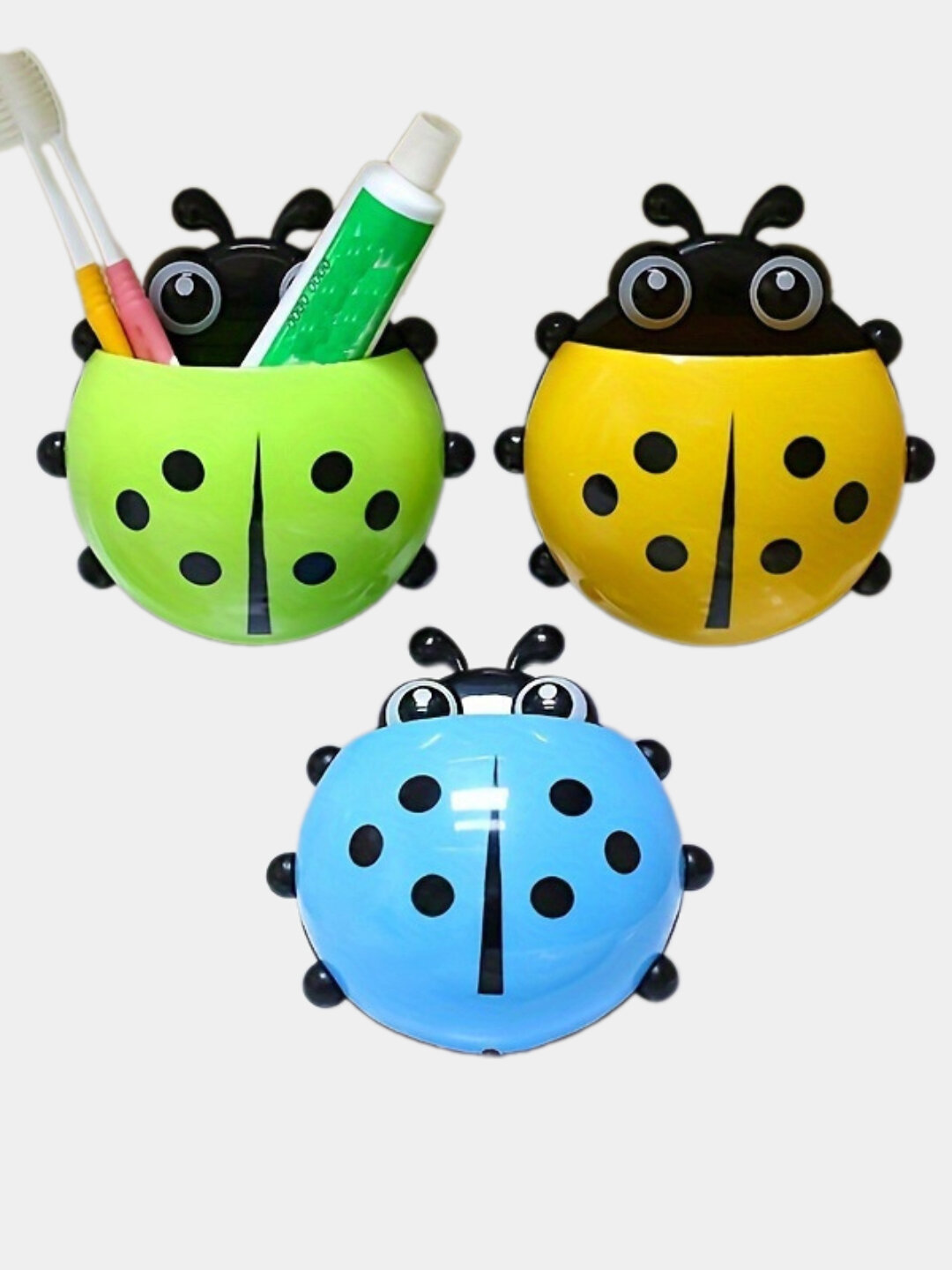 Многофункциональный держатель, для зубных щеток и средств гигиены (синий)