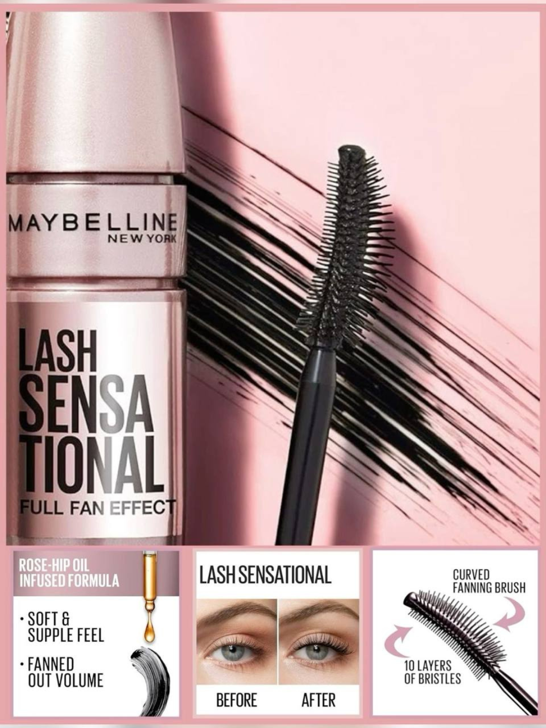 Тушь для ресниц с эффектом распахнутого взгляда – Fan Effect — фото 1