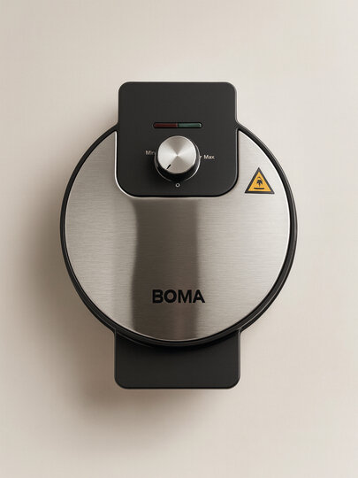 Вафельница BOMA BM-2014CB, для квадратных вафель, регулировка температуры, антипригарное