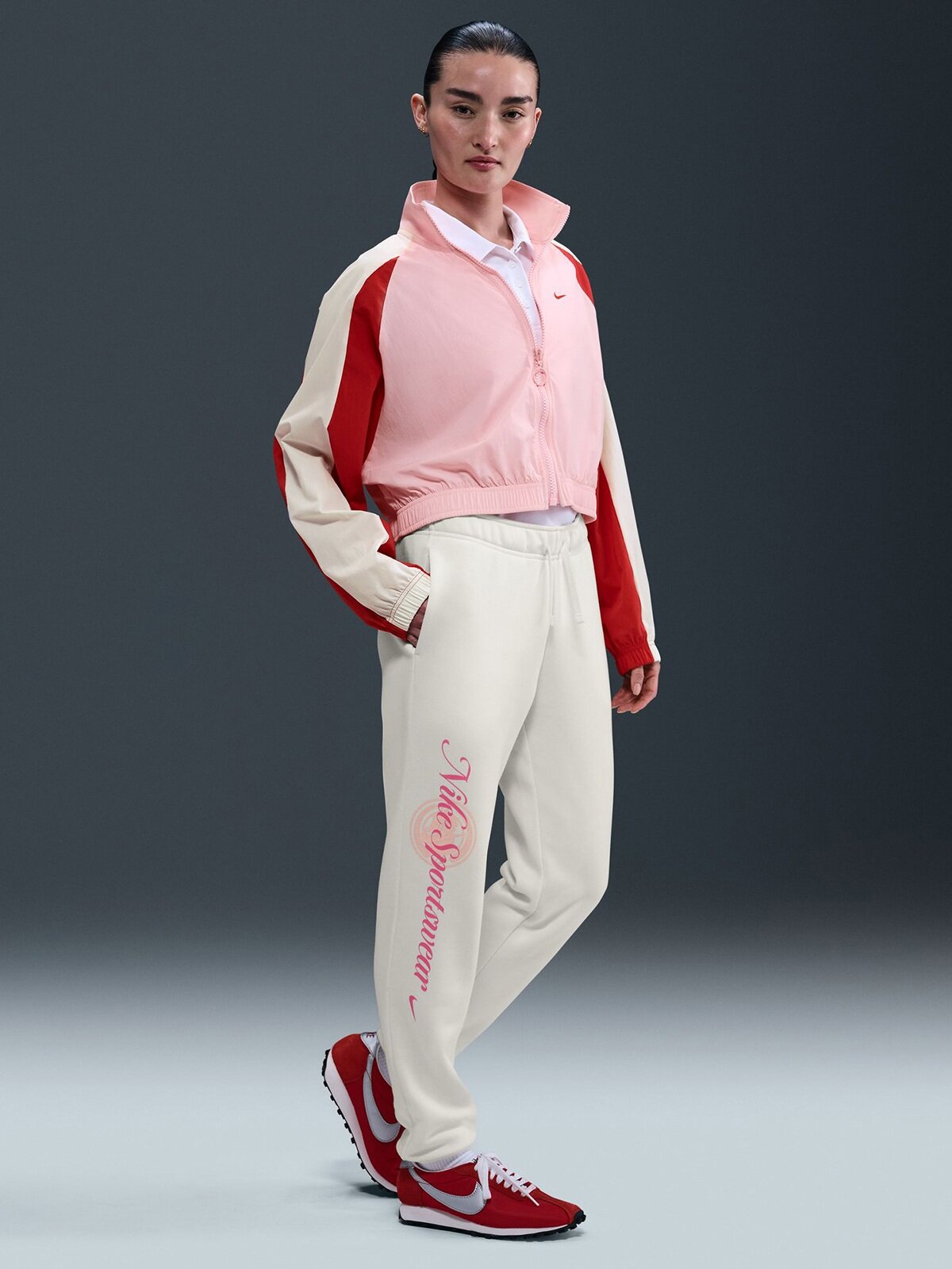 Брюки спортивные NIKE Club, размер S, белый — фото 1