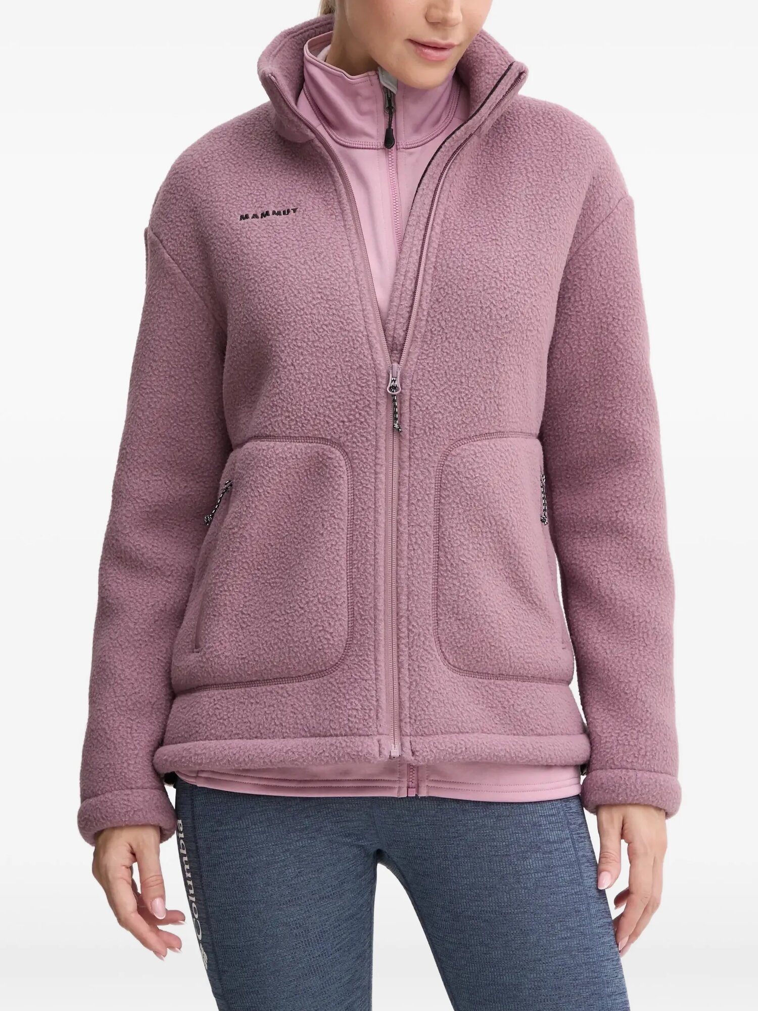 Толстовка Logo-embroidered fleece sweatshirt