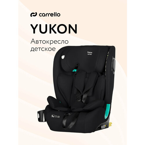 фото Автокресло carrello yukon, от 1 до 12 лет, 1/2/3 (до 36 кг), isofix, рост 76-150 см, черный