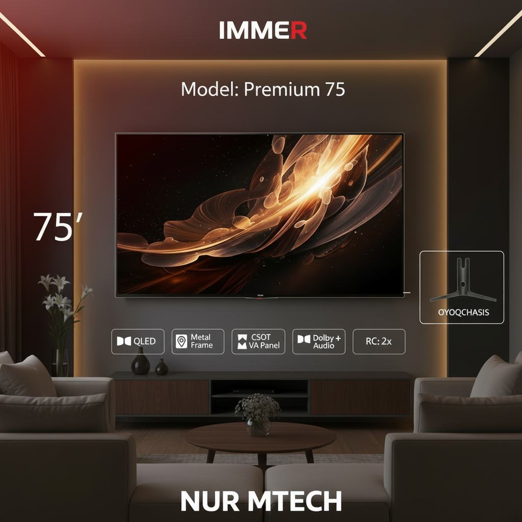 Телевизор IMMER PREMIUM 75 QLED 4K Google TV