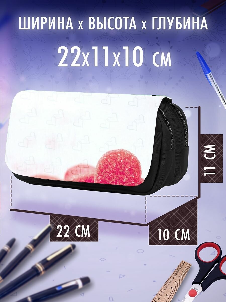 Школьный пенал сердце любовь — фото 1