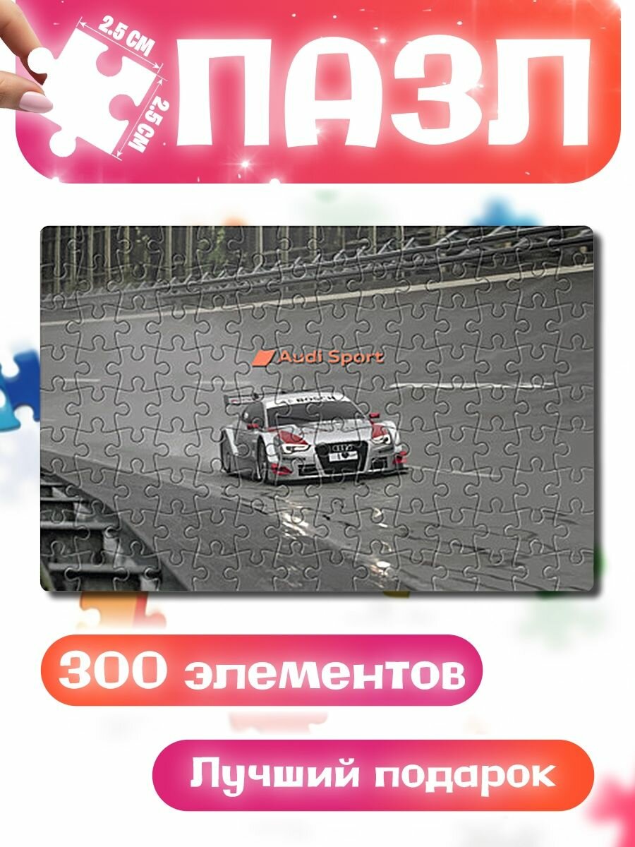 Пазлы для детей и взрослых Автогонки на шорт-треке Audi sport racing team