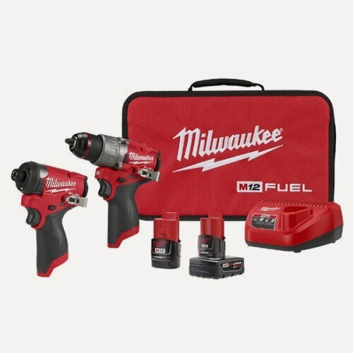 Изображение товара Набор шуруповертов Milwaukee 3497-22 M12 Fuel с зарядкой 220 вольт