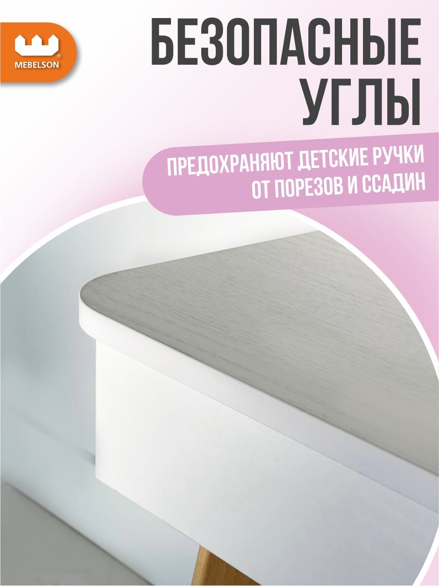 Набор детский Единорожка, ЛДСП Белое дерево, 60*36*116 см, MEBELSON — фото 1