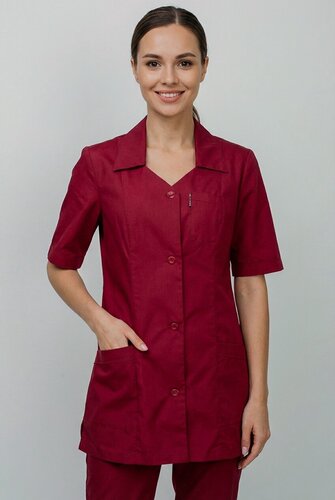 Изображение товара Медицинский костюм Вилан, для клининга и сферы обслуживания, женский, бордовый