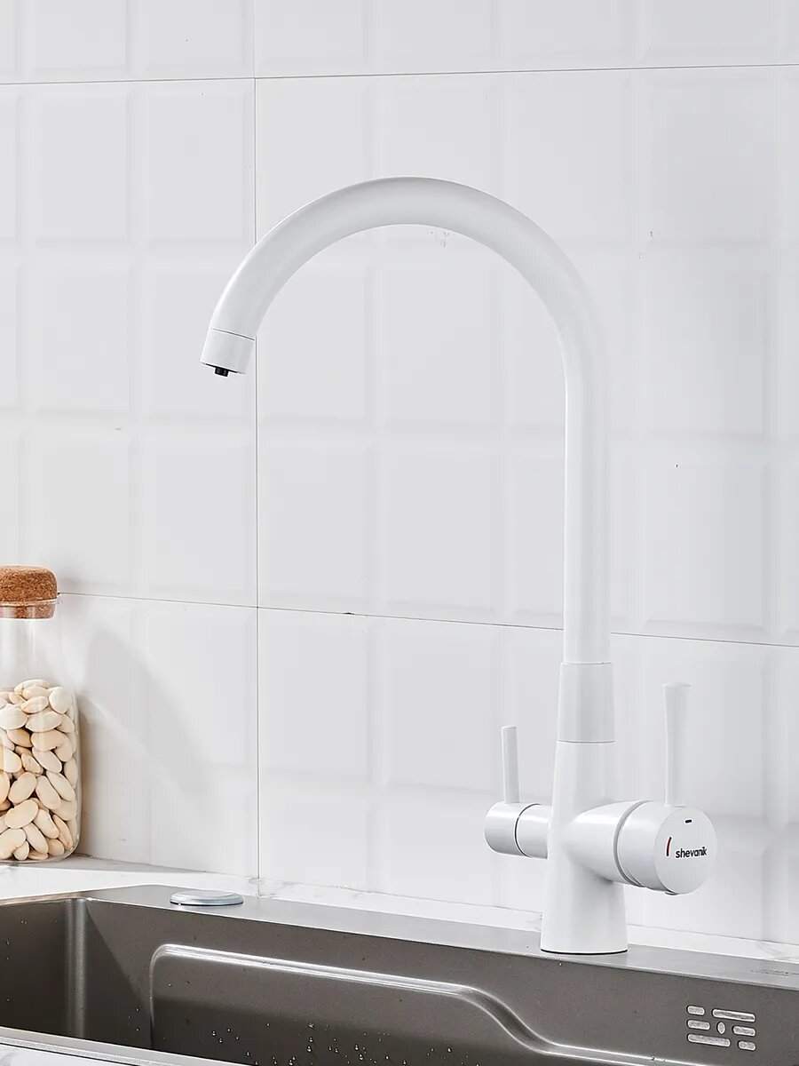 Высокий смеситель для кухни с фильтром для воды Shevanik S428C