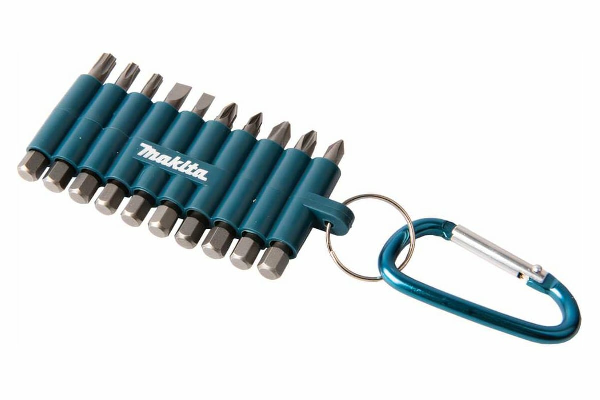 Набор насадок MAKITA D-65028 10 шт. подвесной (в резиновом холдере с карабином)