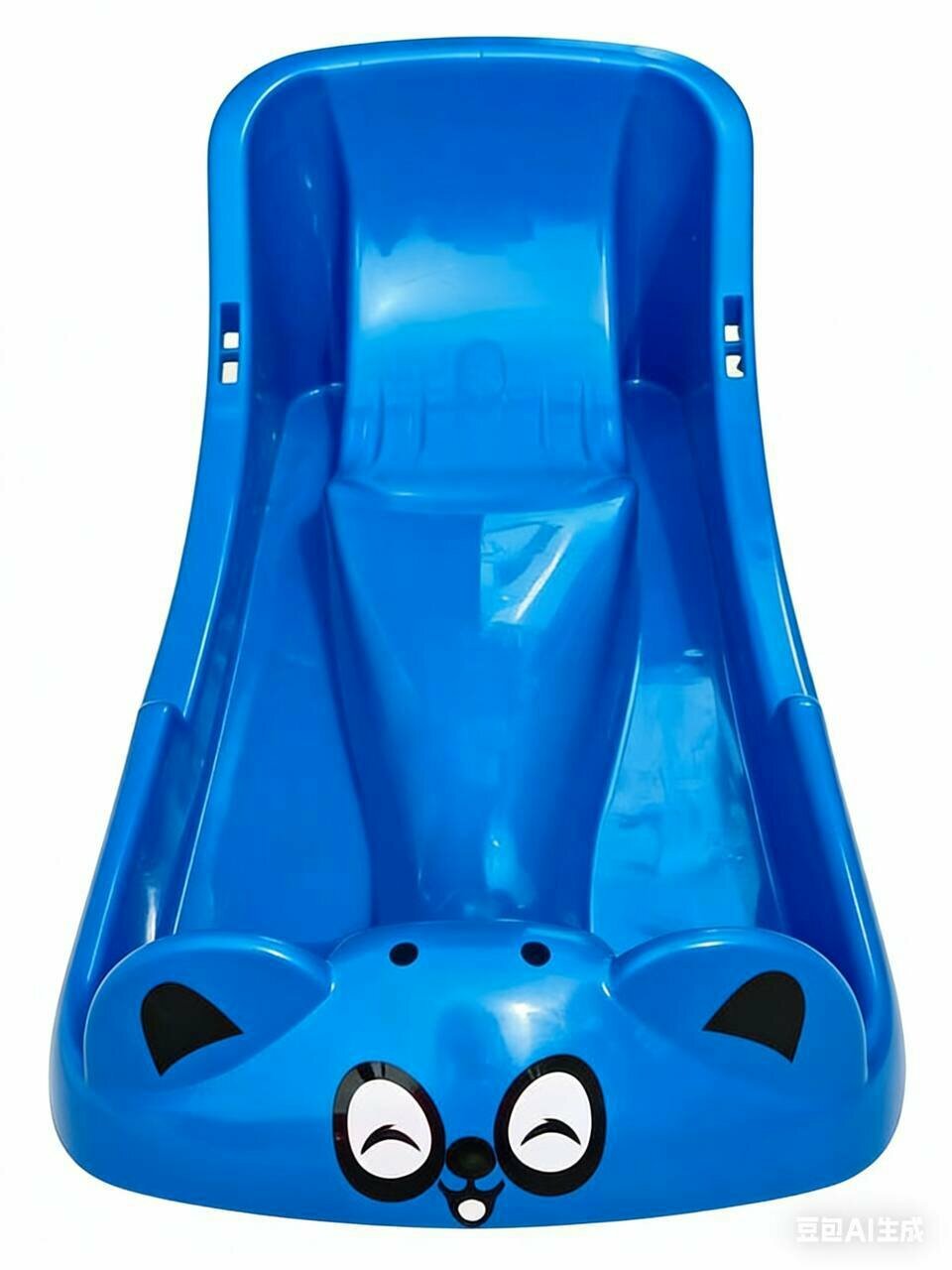 Ледянка детская, 44x34.5x8.5 см, с отверстиями для веревки, обтекаемая