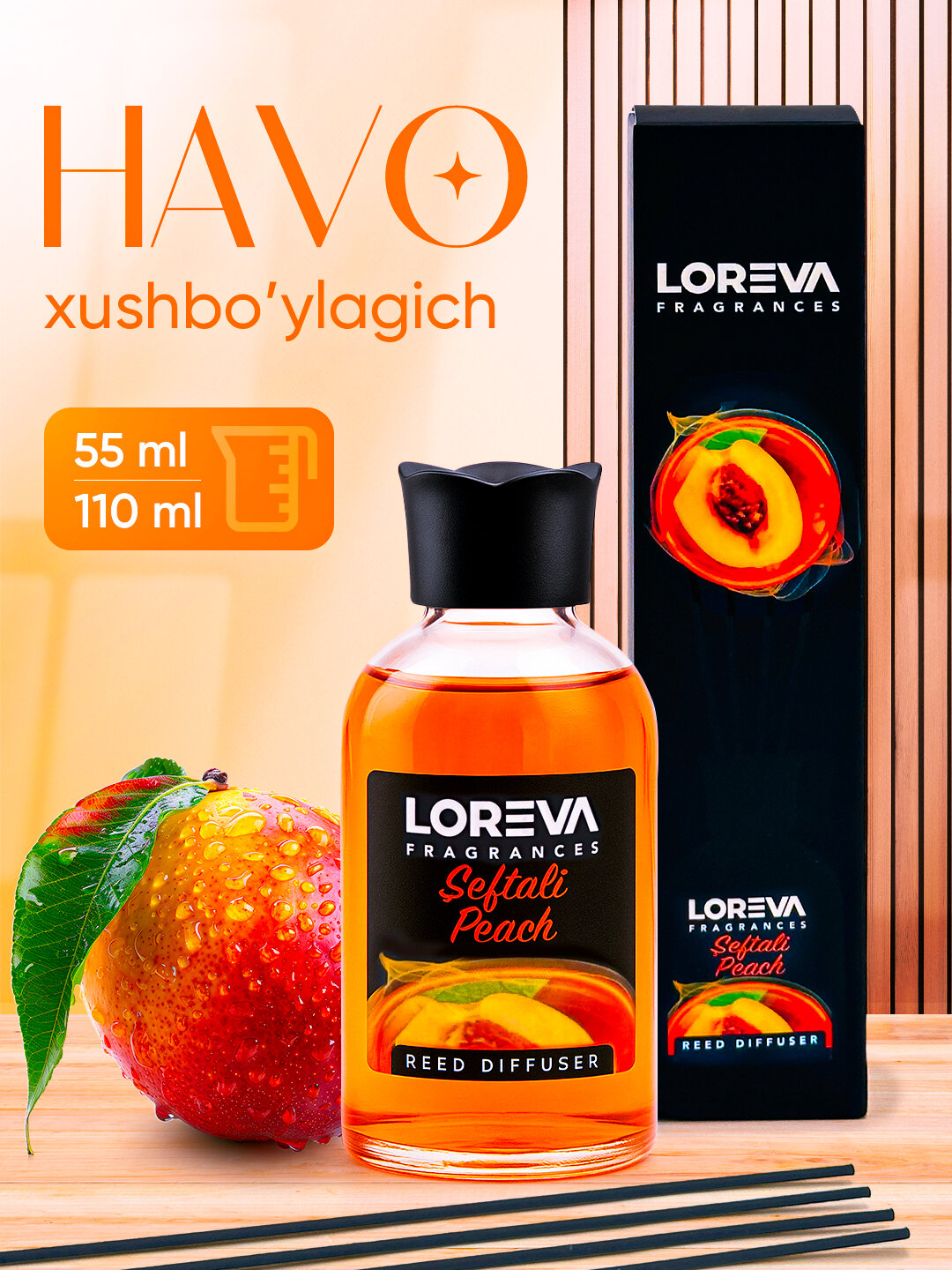 Havo xushbo‘ylantirgich, LOREVA, 110 ml, 8 xil xid — фото 1