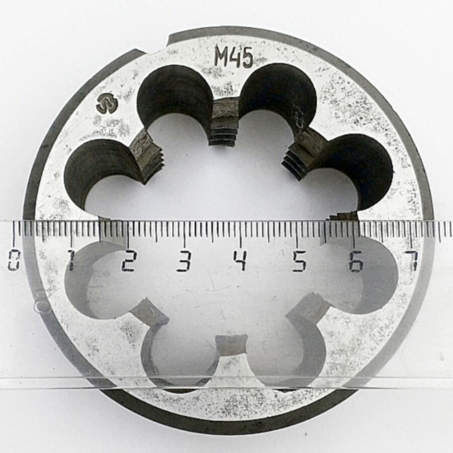 Плашка М45х4,5мм (d75мм, h30мм) — фото 1