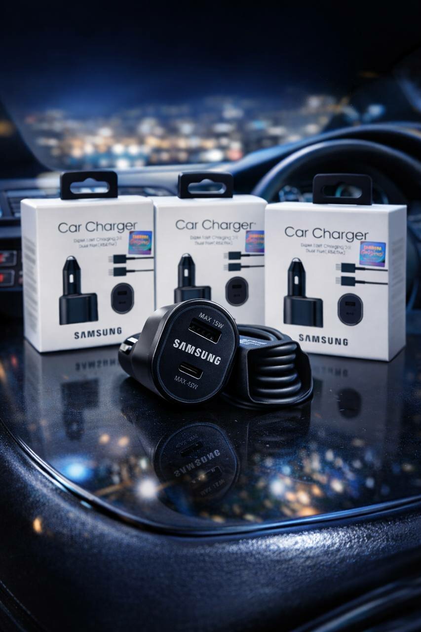 Автомобильное зарядное устройство, Samsung, Type-C, USB-C, быстрая зарядка 45w