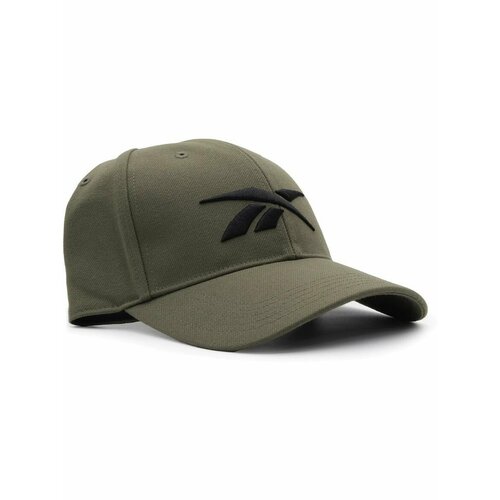 фото Бейсболка reebok vector baseball cap для взрослых и детей, размер onesize, зеленый