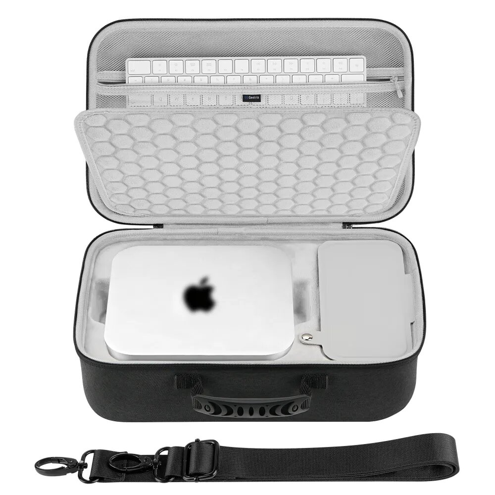 Жесткий чехол GEEKRIA, совместимый с компьютерами Apple Mac Studio M1/M2/M3/M4 Max, Ultra, а также настольными компьютерами (темно-серый)