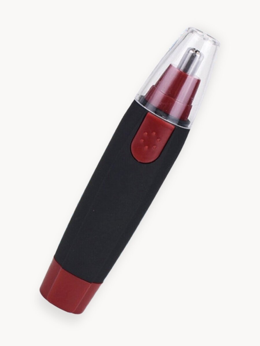 Триммер для носа и ушей работает от 1 батарейки АА мужской и женский