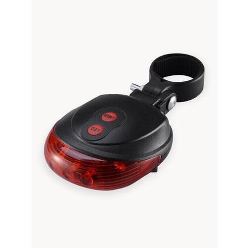 Велосипедный фонарь Malpaca с боковыми линиями, задний, красный, LED, батарейки