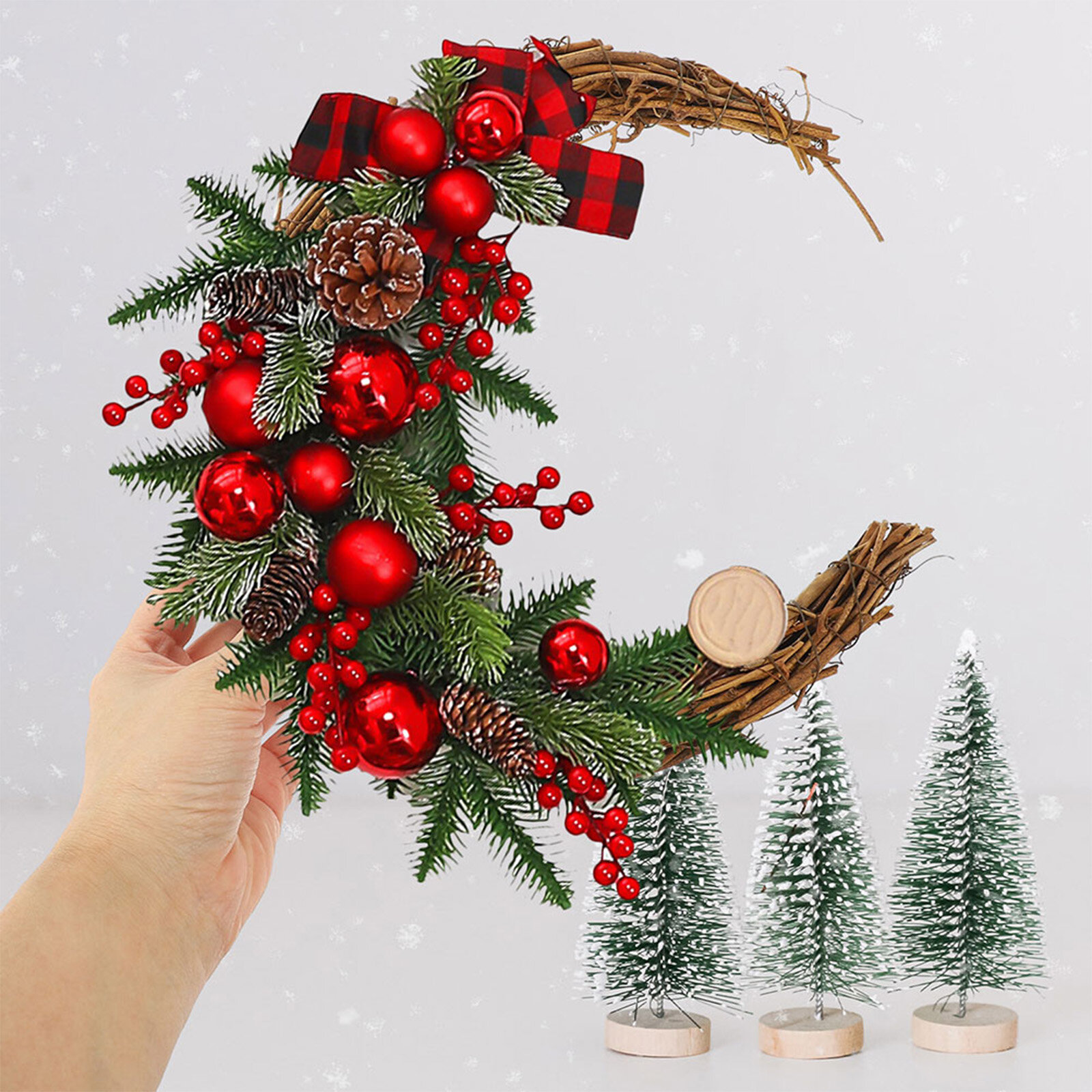 DIY аксессуар в виде луны для интерьера, quality материалы, размер 15x8x3 см, 2 шт