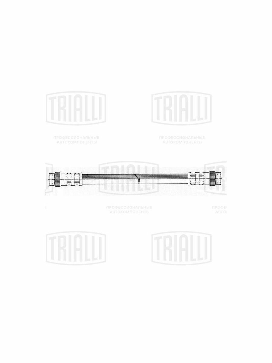 Шланг тормозной зад прав лев Trialli BF 4636