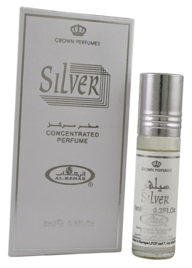 Роллер Al Rehab Silver с маслом 6 мл для мужчин и женщин - Аль Рехаб Серебро