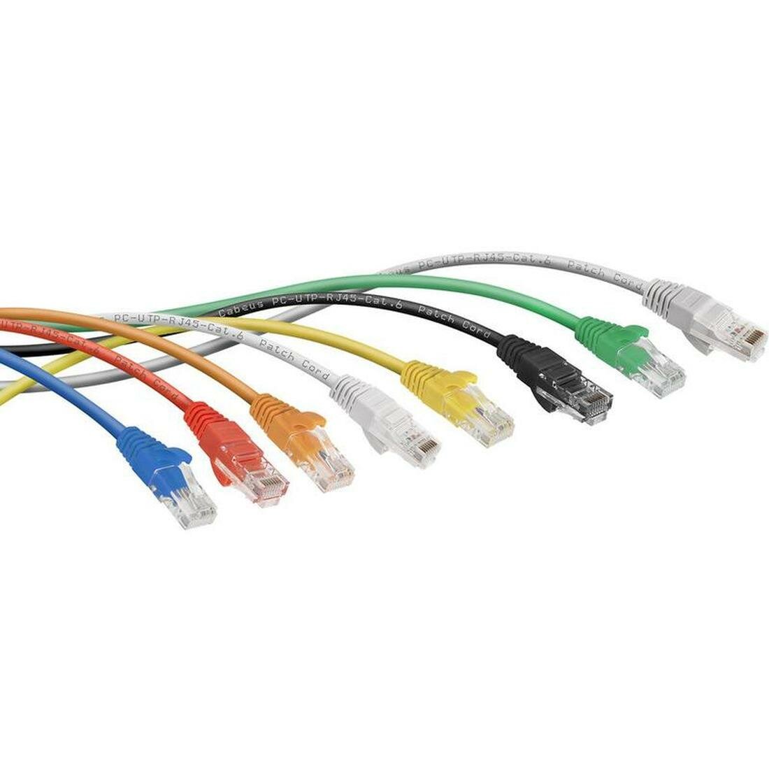 Патч-корд U/UTP кат.6 PC-UTP-RJ45-Cat.6-0.5m-YL-LSZH 2xRJ45/8p8c неэкранир. LSZH 0.5м желт. Cabeus 11161c
